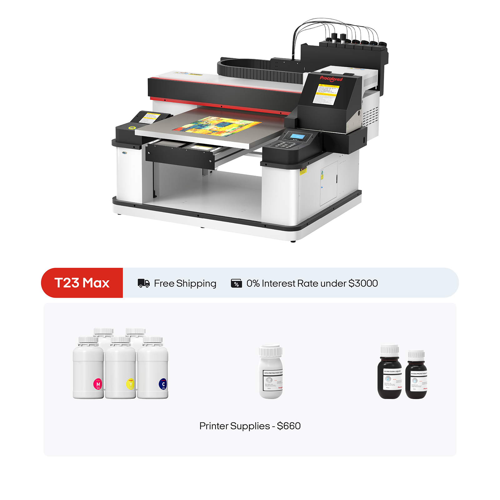 Procolored T23 Max DTG Printer 23.6" A1 Dual/Tri TX800/XP600